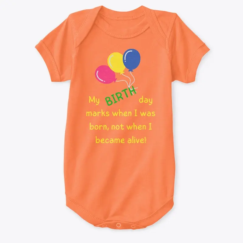 Pro-Life Birthday Onesie